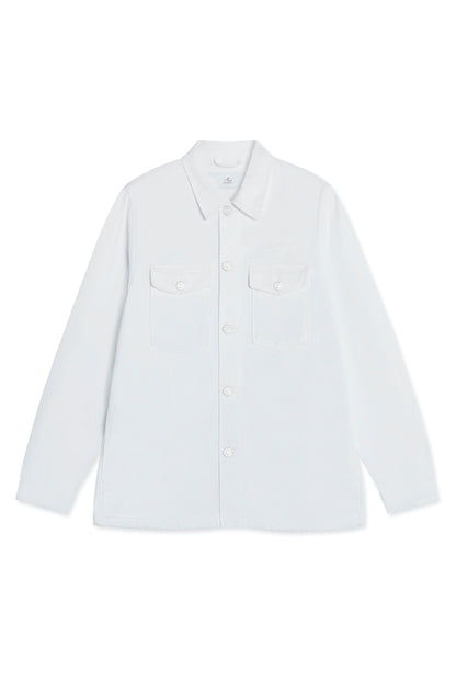 veste denim blanche coton