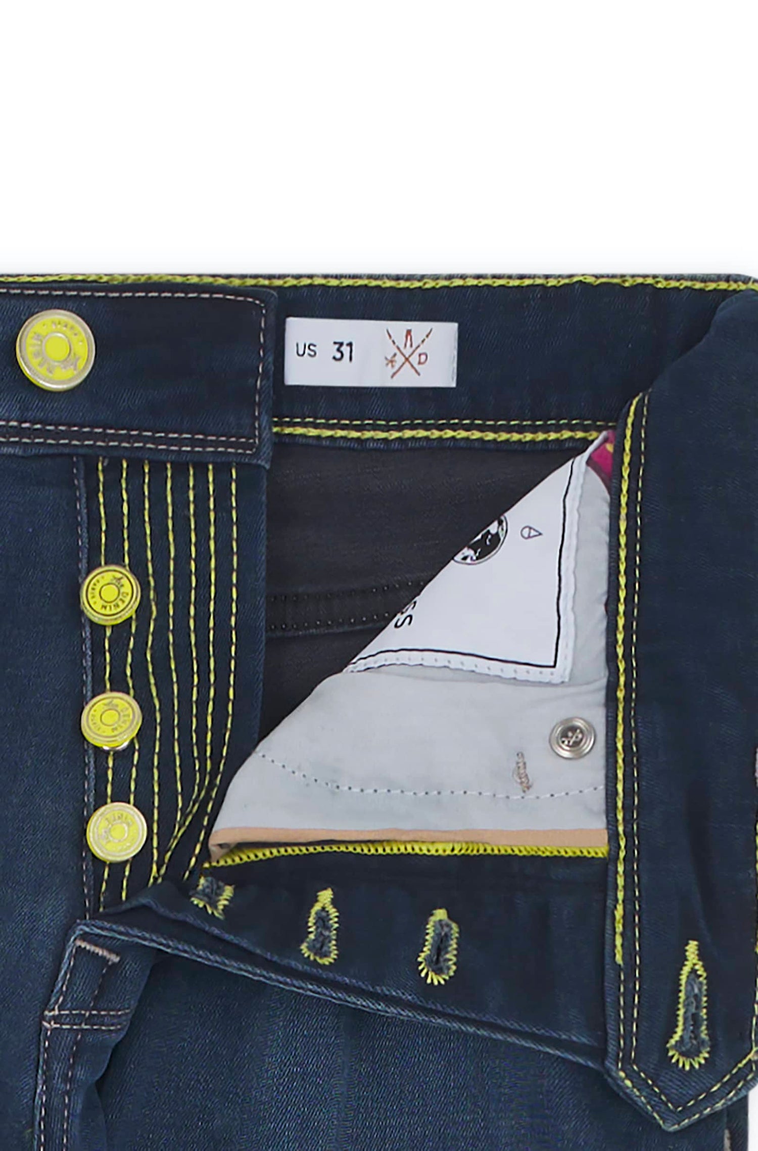 AD 02 Denim - Dark Blue/ Yellow